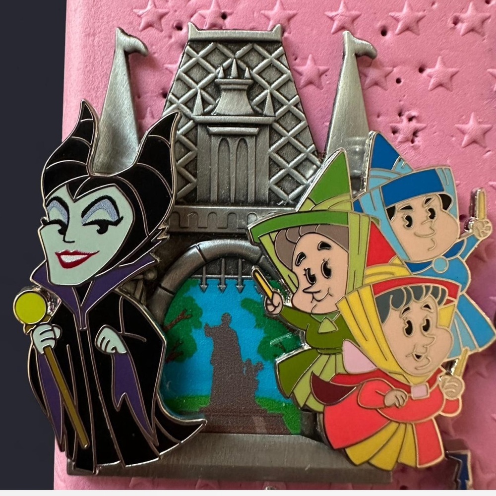 Disney Parks Maleficent Good Fairies Build-a-Pin Starter Set